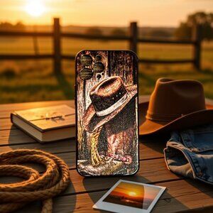 iPhone 12 Pro Max Western Cowboy Hat and Boots Phone Case